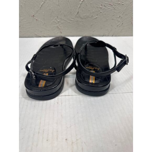 Sam Edelman Naomi Black Slip On Open Toe Adjustable Ankle Straps Sandals Sz 7.5 - Picture 4 of 6